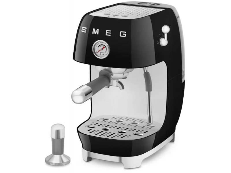 Smeg ECF03BLEU черный рожковая кофемашина группа заваривания и паровая трубка