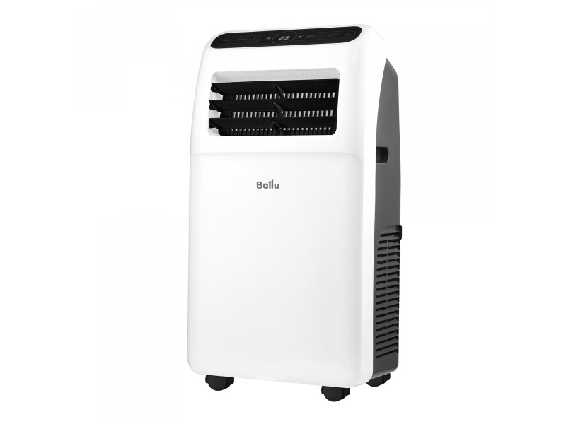 Ballu Aura BPAC-09 CP/N1_24Y вид с открытой верхней панелью — решётки воздухозаборника и жалюзи
