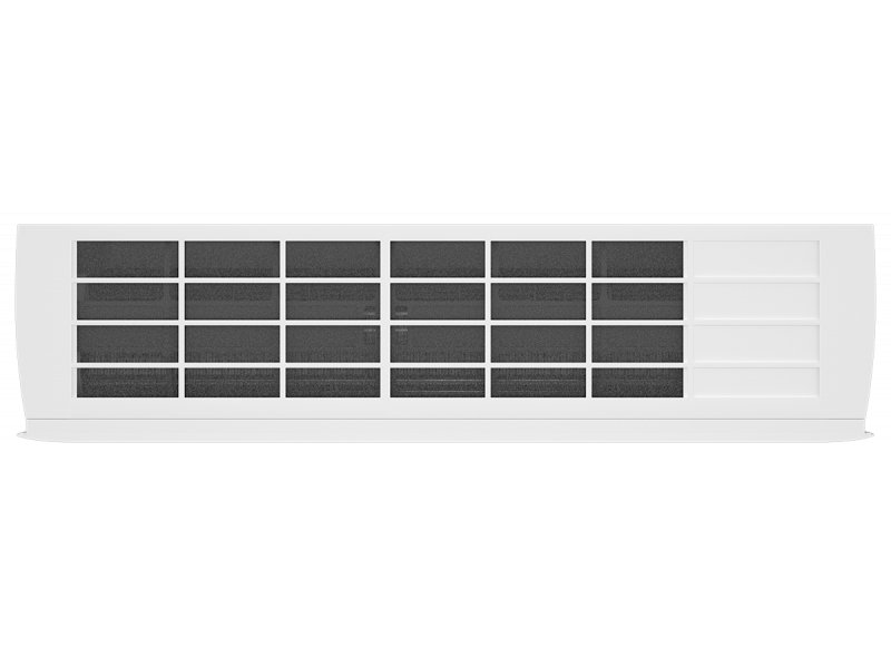 Funai Sensei 2.0 RAC-SN70HP.D07 &mdash; открытая нижняя панель, сетка фильтра и дренажная система