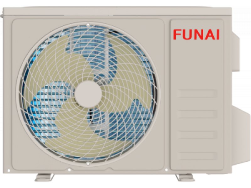 Funai Sensei Nero 2.0 RAC-SNN35HP.D07 наружный блок вентилятор конденсатор логотип Funai