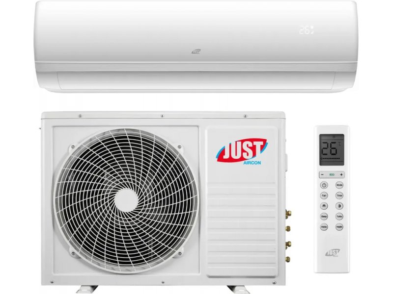 Just Aircon JAС-36HPSA/LF общий вид комплекта, внутренний и наружный блоки