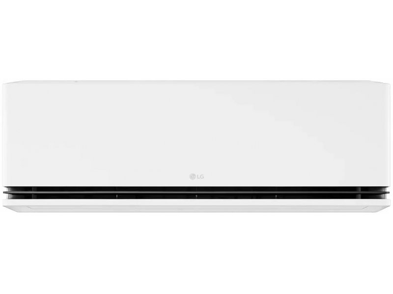 LG Deluxe Pro H09S1D настенная сплит-система — белый корпус с чёрной панелью, вид спереди