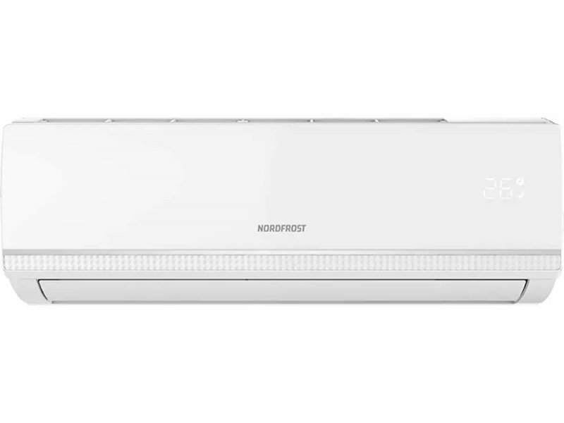 Nordfrost AC 24 QUB внутренний блок логотип NORDFROST горизонтальные линии дизайн