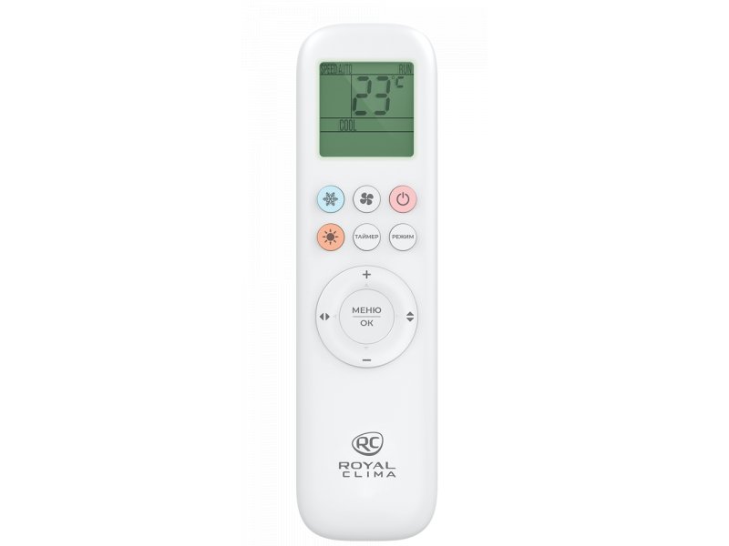 Royal Clima Renaissance RC-RND55HN пульт ДУ с LED-дисплеем кнопки режимов охлаждение обогрев вентиляция