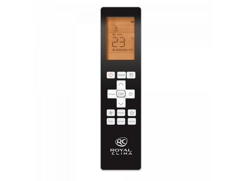 Пульт ДУ Royal Clima RCI-TWL28HN с LED-дисплеем, кнопки режимов и температуры