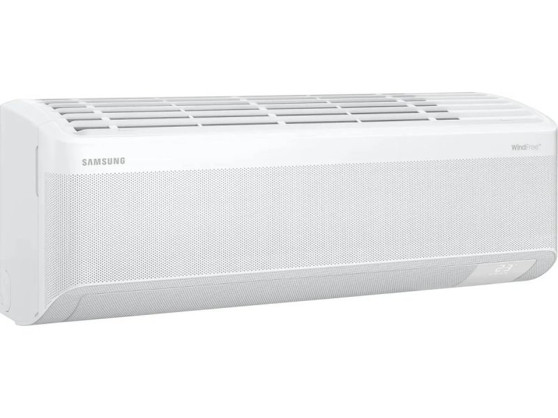 Samsung AR60F09C1DW внутренний блок вид спереди под углом вентиляционные щели сетчатая панель