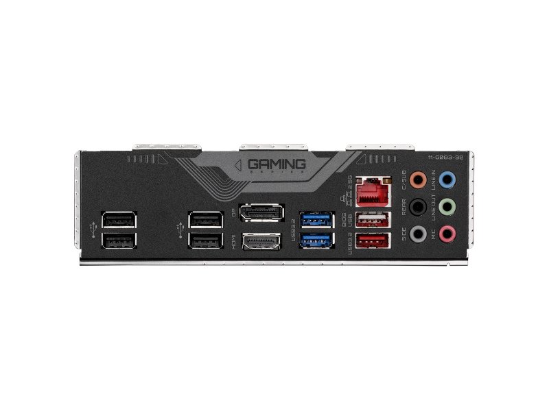 Gigabyte B760 Gaming X D4 Gen5 задняя панель — USB 3.2, HDMI, DisplayPort, Ethernet 2.5G, аудиоразъёмы