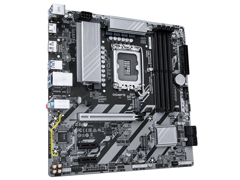 GIGABYTE B860M D3HP задняя панель USB 3.2 HDMI DisplayPort RJ-45 разъёмы