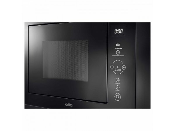 Korting KMI 825 TGN встроена в кухонный гарнитур чёрный матовый корпус панель управления с сенсорными кнопками