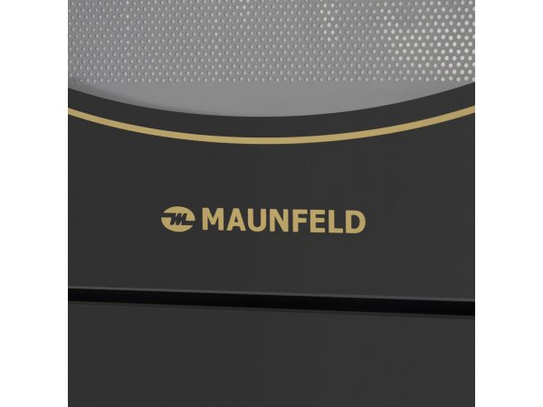 Maunfeld JBMO.20.5GRBG логотип бренда на корпусе золотистого цвета верхняя часть