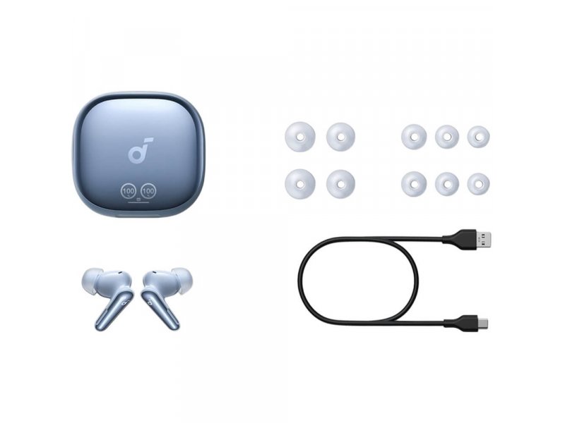 Soundcore Liberty 4 Pro — расположение микрофонов на корпусе наушника