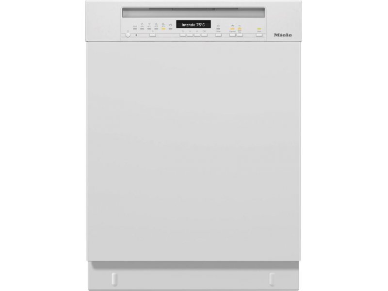 Miele G 7110 SCU Auto DOS вид спереди &mdash; белый корпус, панель управления с цифровым дисплеем