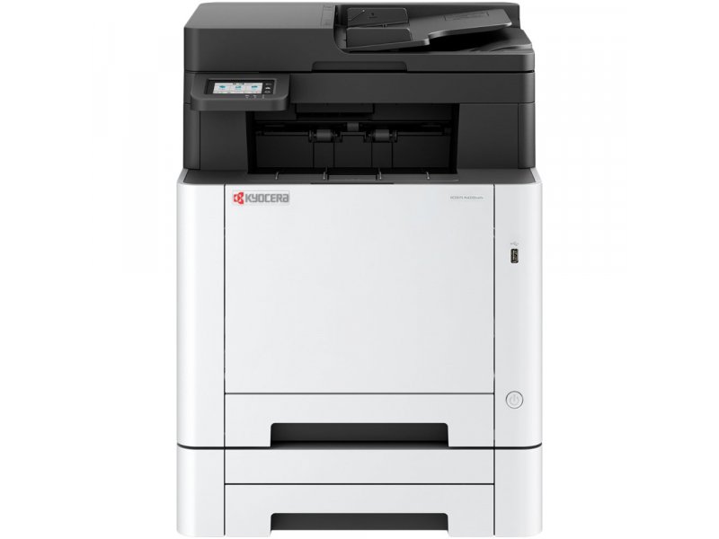 Kyocera Ecosys MA2101cfx вид сбоку выходной лоток бумаги