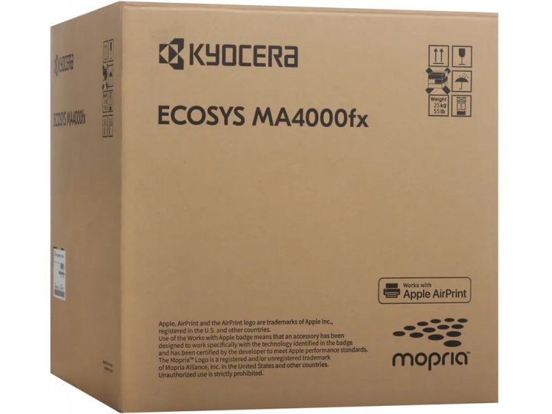 Kyocera Ecosys MA4000fx — общий вид МФУ, белый корпус