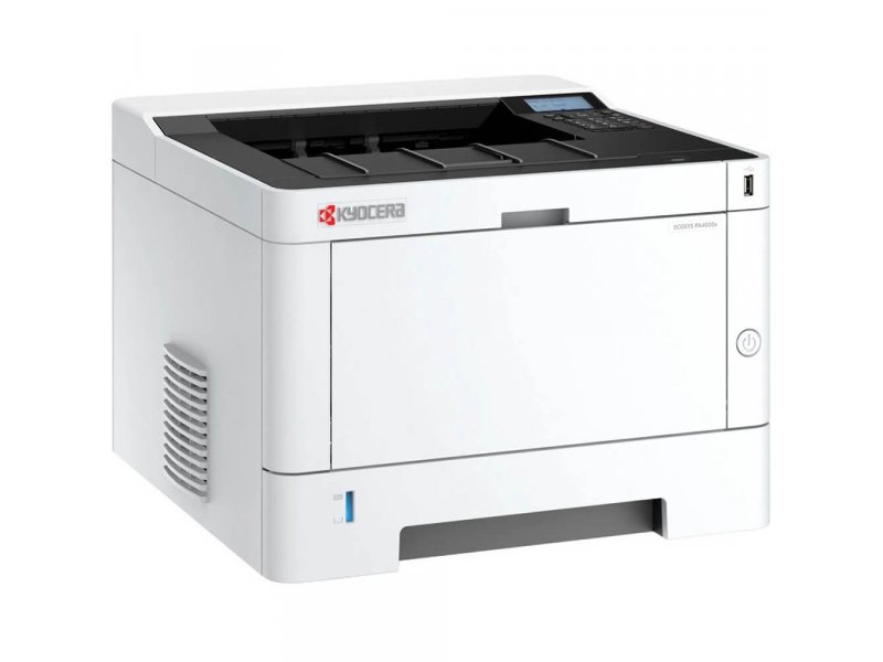 Kyocera Ecosys PA4000x задняя панель порты Gigabit Ethernet USB 2.0 подключение