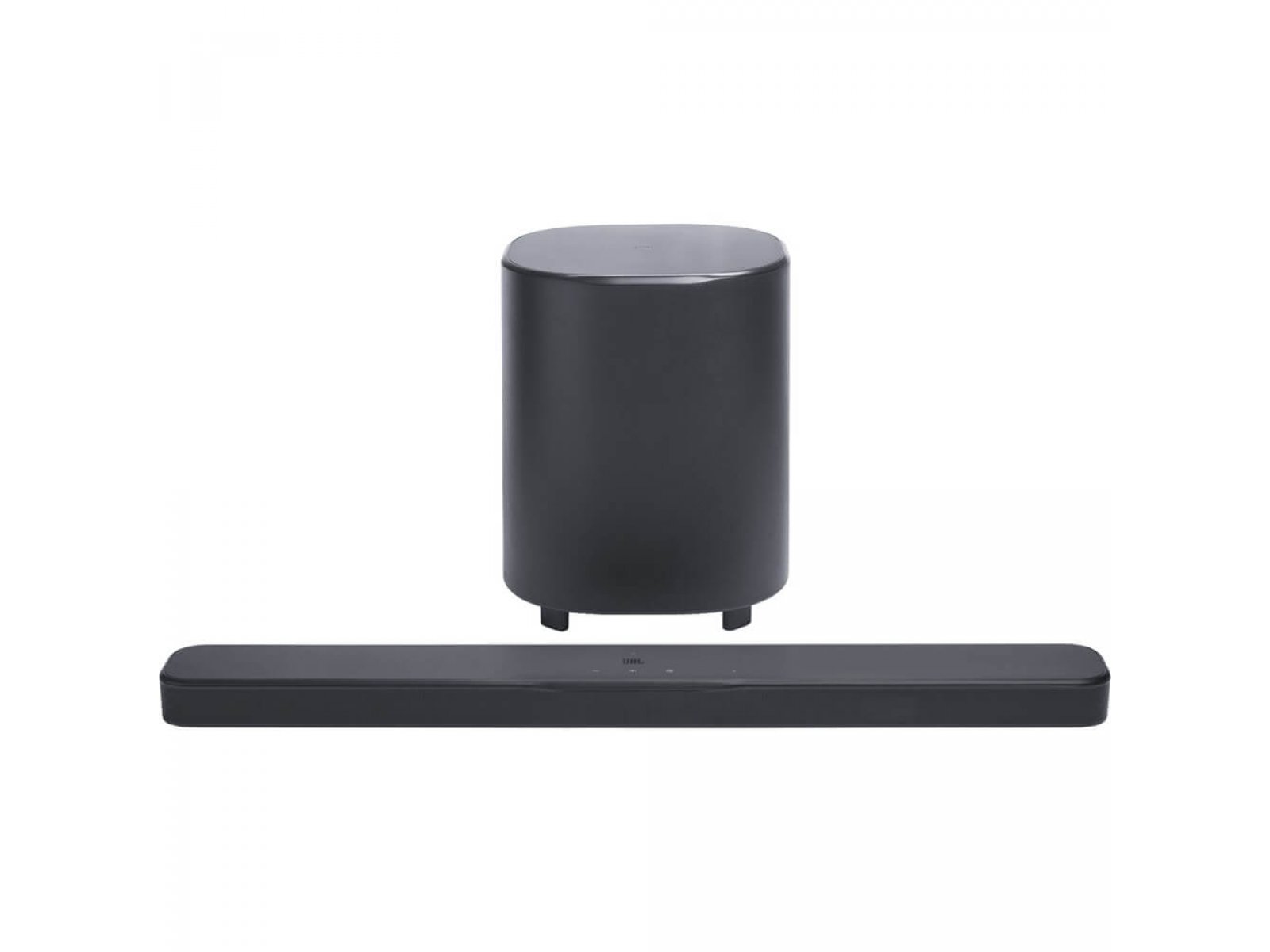 JBL Bar 500 MK2 &mdash; вид сверху на саундбар и беспроводный сабвуфер