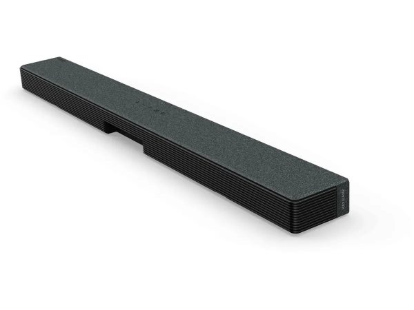 TCL C935U боковой профиль звуковой панели — тонкий корпус, рёбра жёсткости