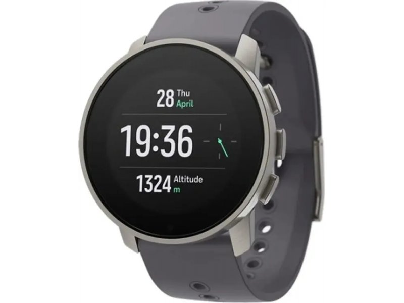 Suunto 9 Peak Pro темно-серый серебристый — вид на руке с дисплеем времени и высоты
