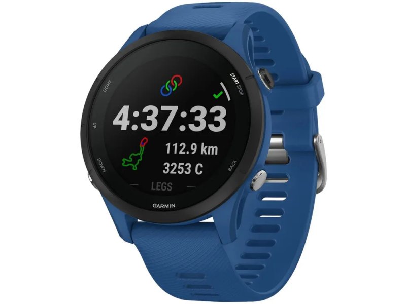 Garmin Forerunner 255 33мм — показатели тренировки: время, расстояние, калории, раздел LEGS