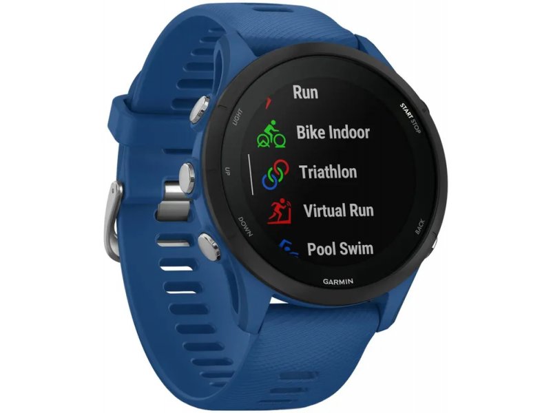 Garmin Forerunner 255 33мм — меню тренировок: Run, Bike Indoor, Triathlon, Virtual Run, Pool Swim