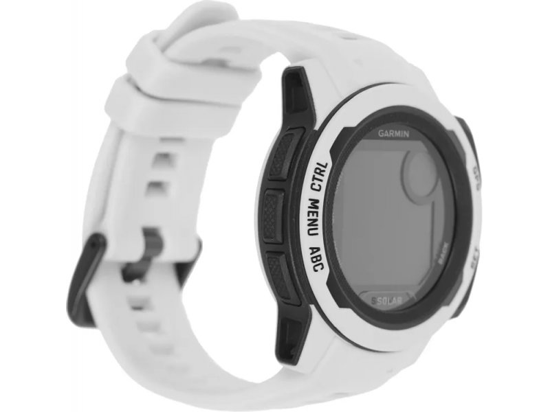 Garmin Instinct 2 Solar 40mm серый/чёрный — трёхчетвертной вид, цветовая гамма серый с чёрным