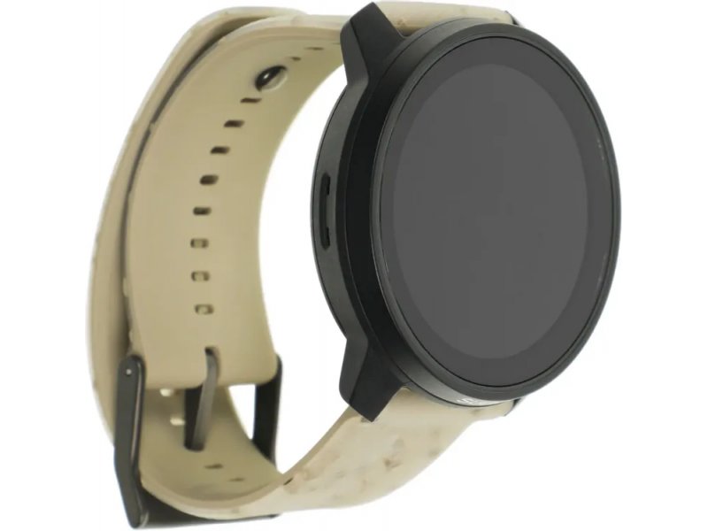 Suunto Race S Gravel Grey — угловой вид корпуса, демонстрация толщины 11.4 мм