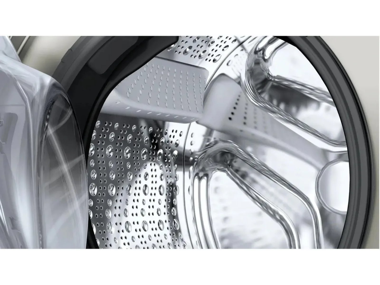Bosch WGK244ZXME металлический барабан с отверстиями — нержавеющая сталь, равномерное распределение белья