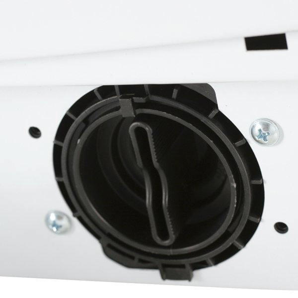 Indesit IWUC 4105 CIS — люк с резиновым уплотнением, механизм блокировки, металлический колпак