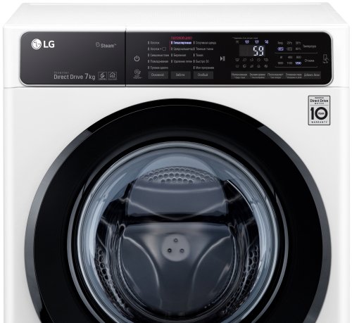 LG F2H5HS6W фронтальная панель управления дисплей люк закрыт