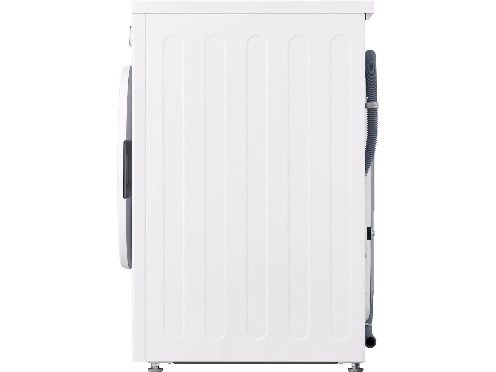 LG F2Y1VS3W боковой профиль корпус глубина 55 см шланги подвода и отвода воды ножки