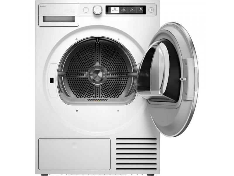 Asko T510HRXLW.P &mdash; открытый люк, TFT-дисплей и сенсорные кнопки управления 18 программами
