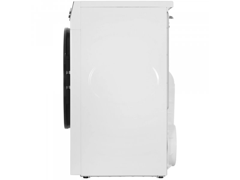 Hisense DH3S702UWDE боковой вид слева минималистичный белый корпус глубина 51 см