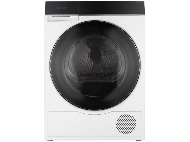 Korting KD 69ihp10 белый корпус сушильной машины с тепловым насосом вид спереди
