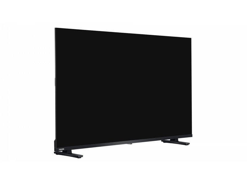 Toshiba 43V37SE боковой профиль под другим углом — ножки и изогнутый корпус