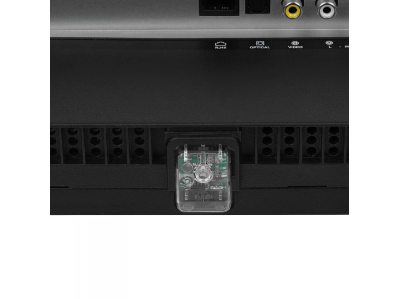 Akai TA43BQ900 пульт ДУ — прозрачный корпус и компоновка кнопок управления