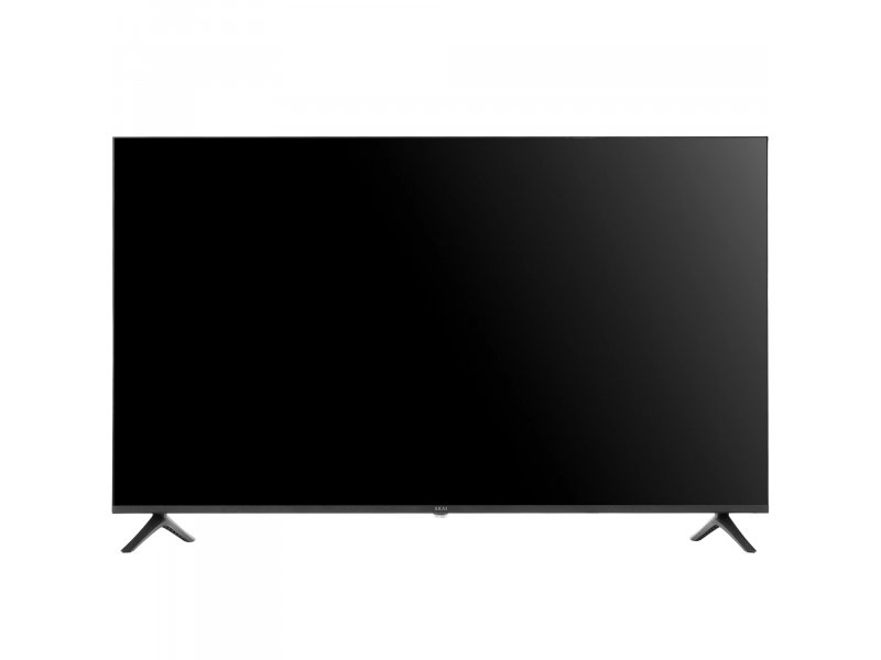 Akai TA50BQ900 — минималистичный дизайн корпуса с тонкой рамкой, вид спереди