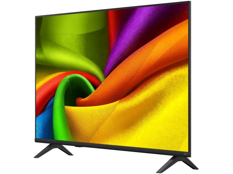LG 55NU900B6LA тонкие рамки корпуса — вид под углом спереди, дизайн 2026