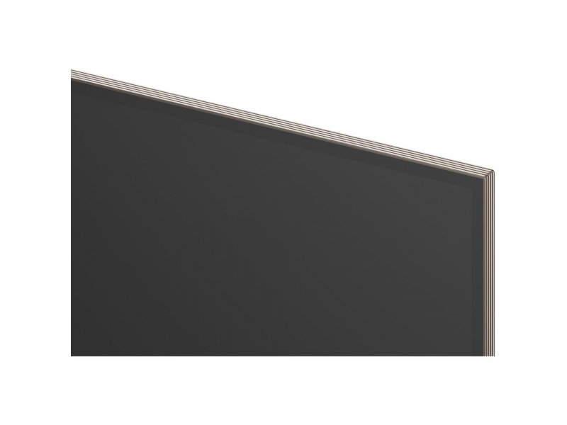 LG OLED77W69RLA — деталь верхней рамки, золотая металлическая окантовка серии W
