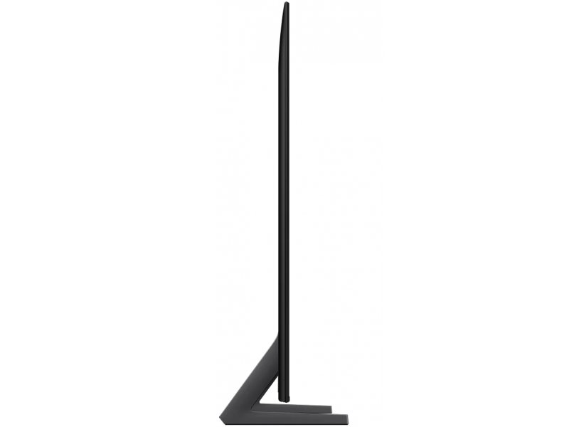 Samsung QE100QN70H — V-образная металлическая ножка подставки, вид сбоку
