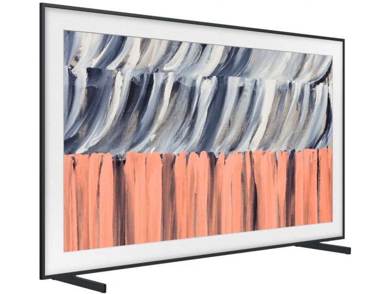 Samsung The Frame QE43LS03H 43 дюйма — вид под углом 45°, рамка и компактный форм-фактор