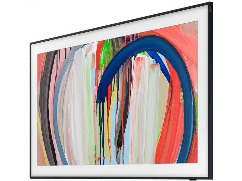 Samsung The Frame QE55LS03H — вид спереди-сбоку, минимальная толщина панели