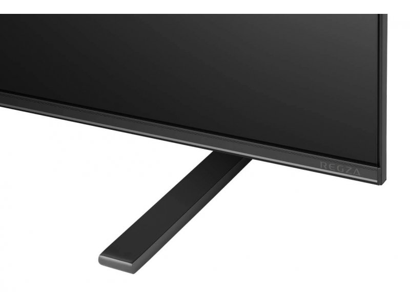 Toshiba 65Z670RE боковой крупный план конструкции подставки и точек крепления