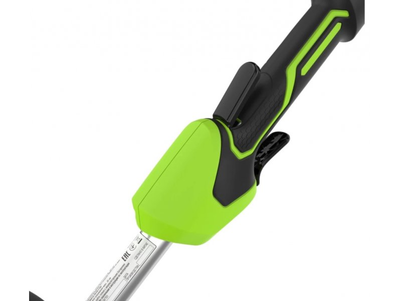 Greenworks GD40LT аккумулятор 40В 8Ач верхняя часть ручка для переноски