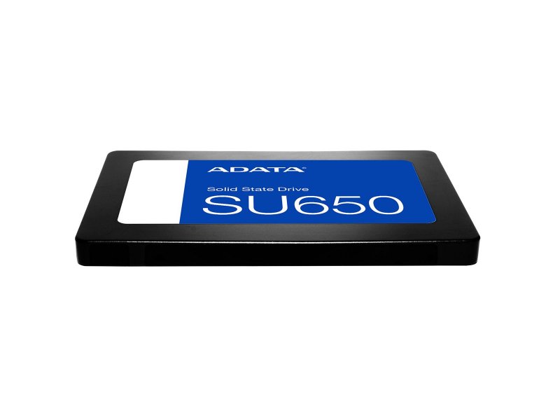 ADATA SU650 2TB вид сверху — минимальная высота корпуса 7 мм для ультратонких ноутбуков