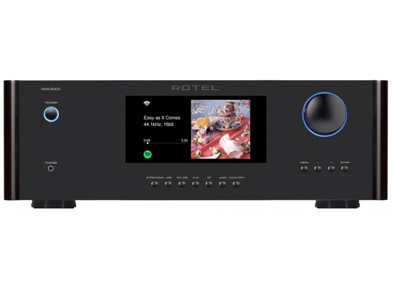 Rotel RAS-5000 Black — фронтальная панель с цветным дисплеем
