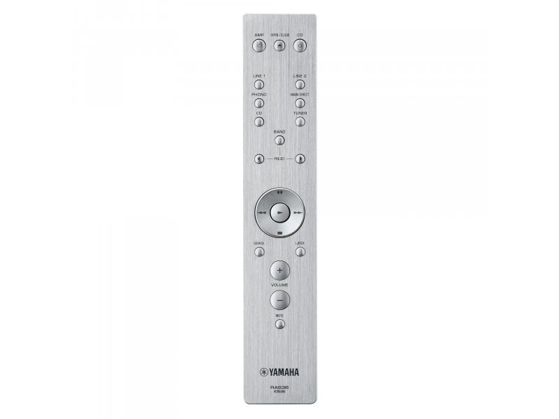 Yamaha A-S1200 Silver — вид сзади, разъёмы и клеммы подключения акустики