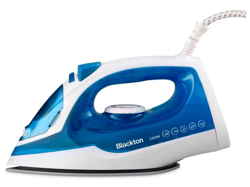 Blackton BT SI2111 белый синий &mdash; вид спереди, керамическая подошва, шнур питания