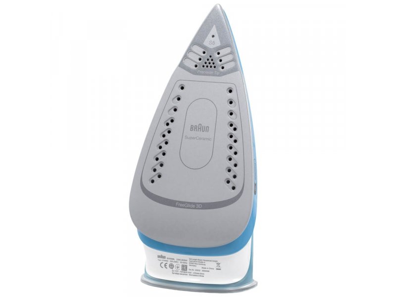Braun SI5006BL белый голубой корпус рукоятка и кнопка парового удара