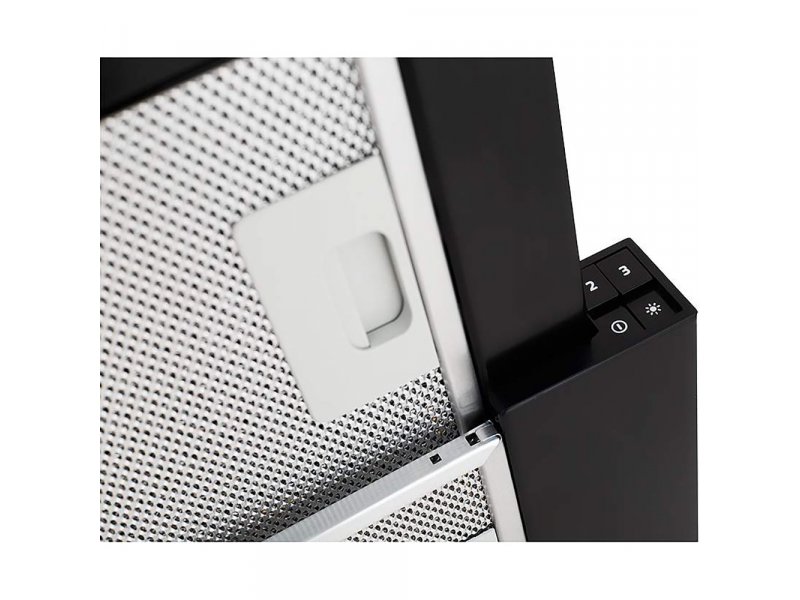 Elica Elite 14 Lux BL/A/50 кнопочное управление на боковой панели и сетчатый фильтр крупным планом