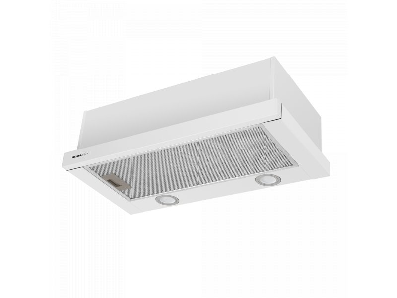 Homsair Flat 50 White встраиваемая вытяжка белый корпус выдвижной козырёк фильтровальная сетка